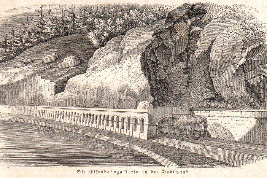 Die Badlwand-Galerie in der Illustrierten Zeitung Leipzig vom Oktober 1844