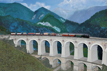 Modell des Kalte Rinne-Viaduktes