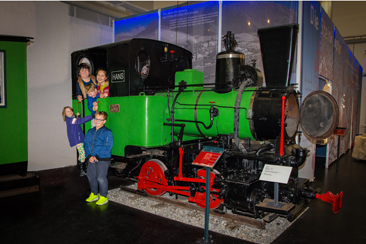 Die Schmalspurlokomotive Hans im SÜDBAHN Museum