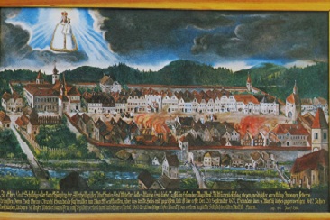 Votivbild von Mürzzuschlag im Jahre 1682.